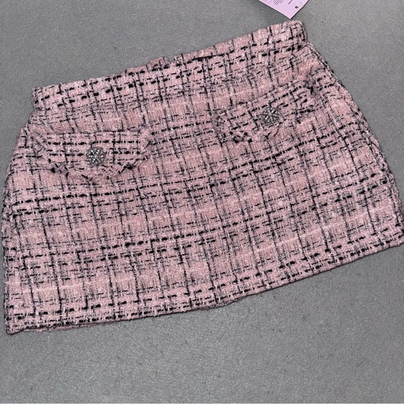 wild fable Pants - NWT Women's tweed Boucle Skort Light Pink